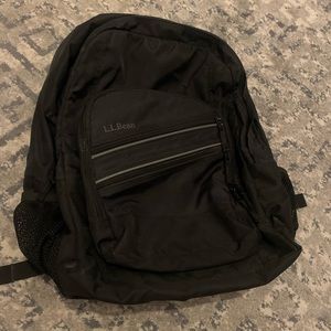Black L.L. Bean Super Delux Backpack